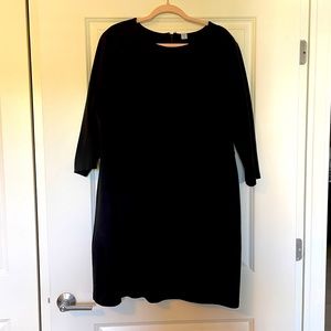 Black 3/4 Length Sleeve Dress